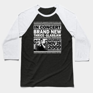 2009 Brand New Concert Poster Baseball T-Shirt